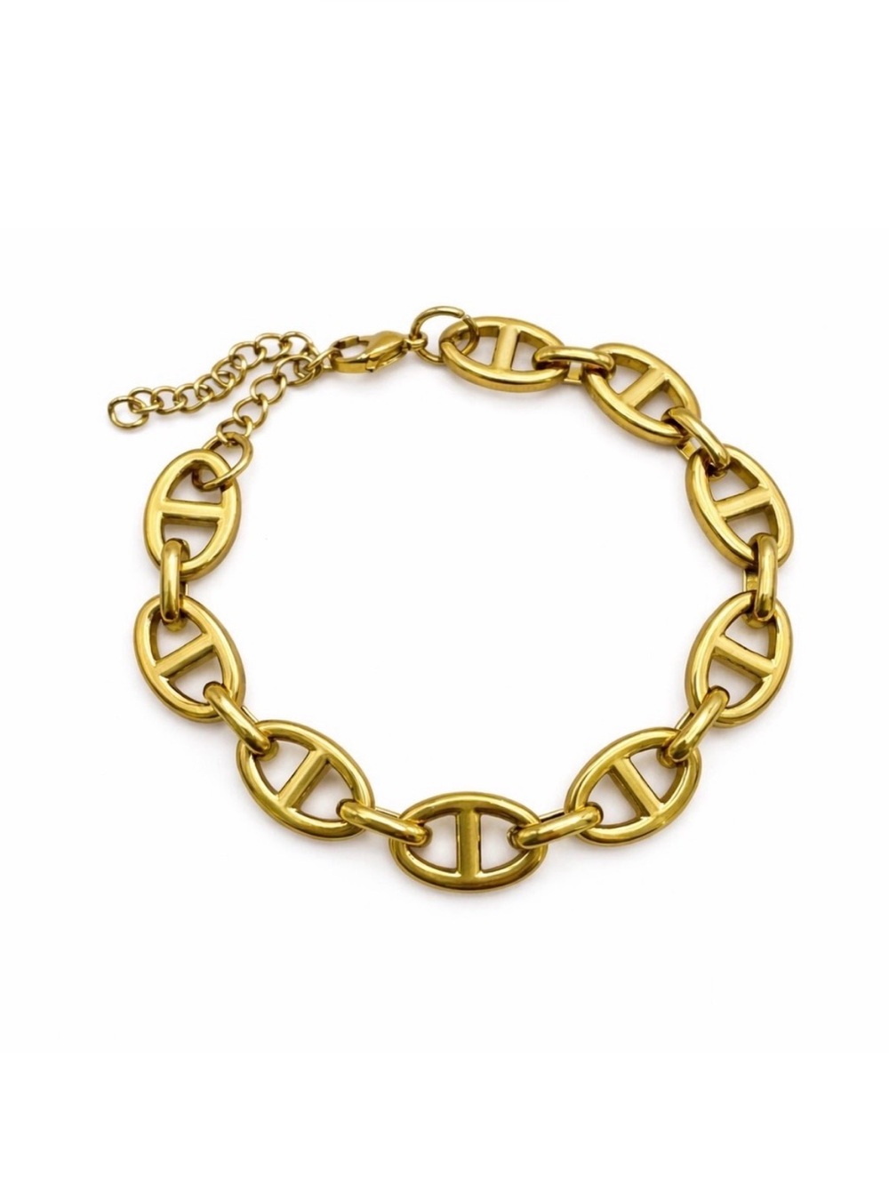 10mm | Gold | Mariner Link Bracelet